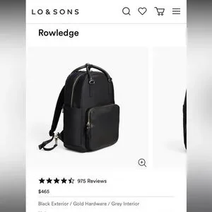 Lo & Sons | Bags | Lo Sons Rowledge Backpack Black Exterior  display picture 1